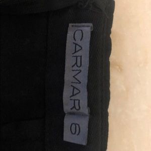 Black Carmar Asymmetrical fold over skirt